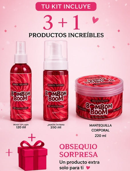 Kit Bom Bom Bum + 1 Producto Sorpresa: Frescura, limpieza e hidratación diaria