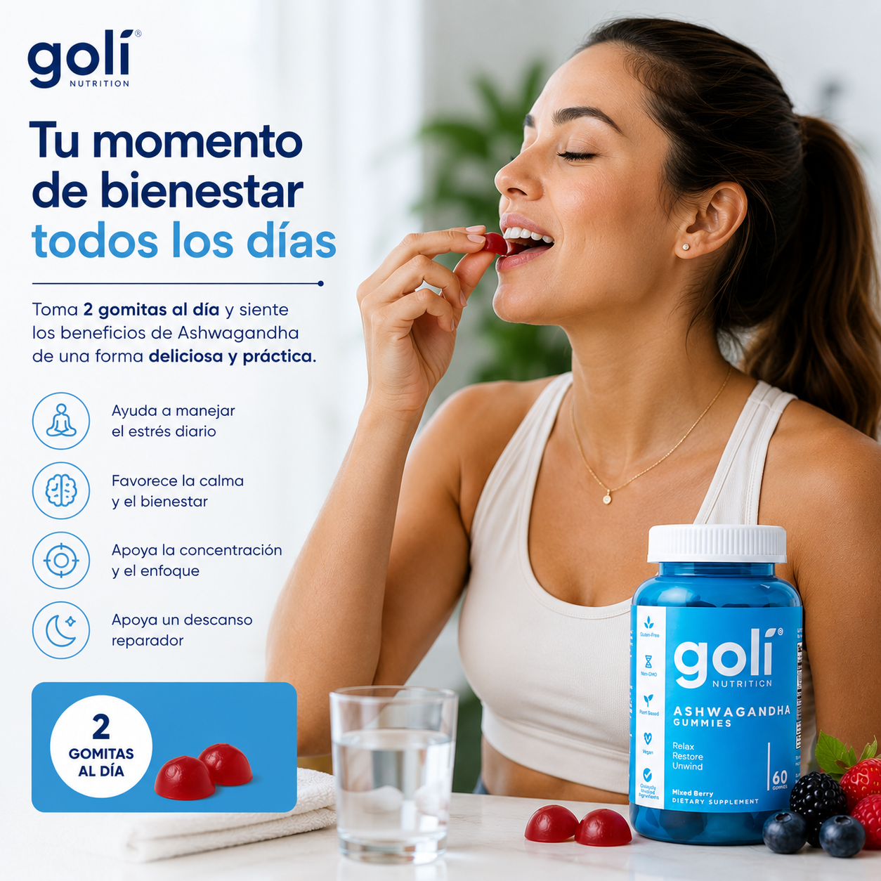Goli Ashwagandha Gummies: Bienestar, Equilibrio y Relajación